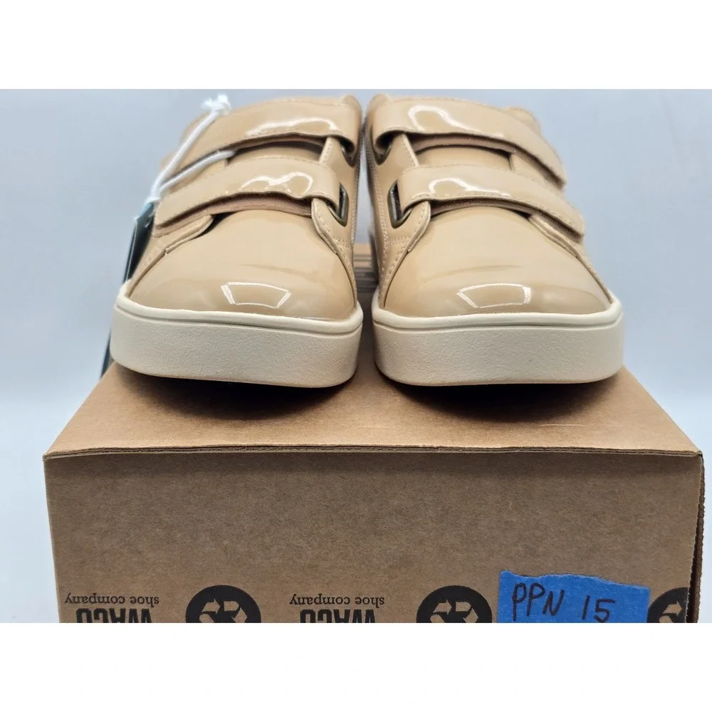 NEW Revitalign Orthotic Tan Solid Sneakers Malibu‎ Bella Patent Sz 8.5 W